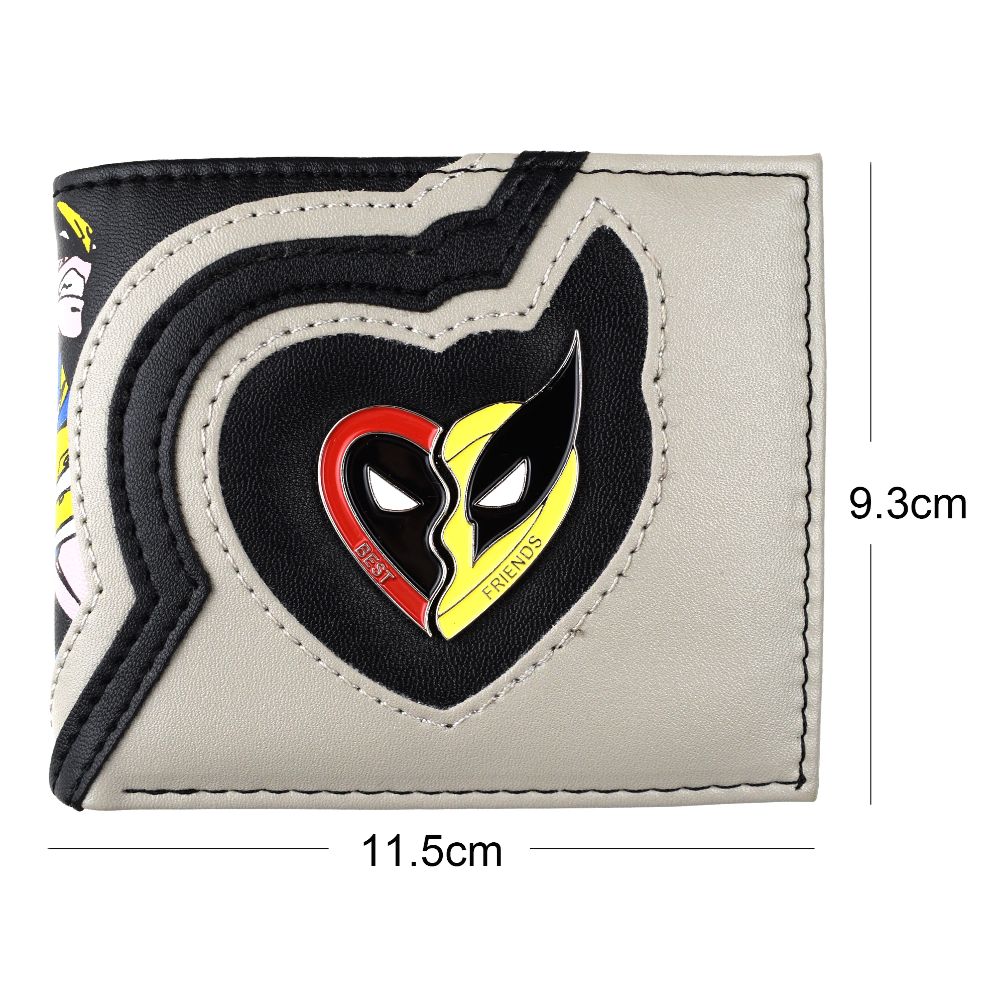MINISO Металлический дизайн Лучшие друзья Кошельки Дэдпул и Росомаха Кошелек Marvel