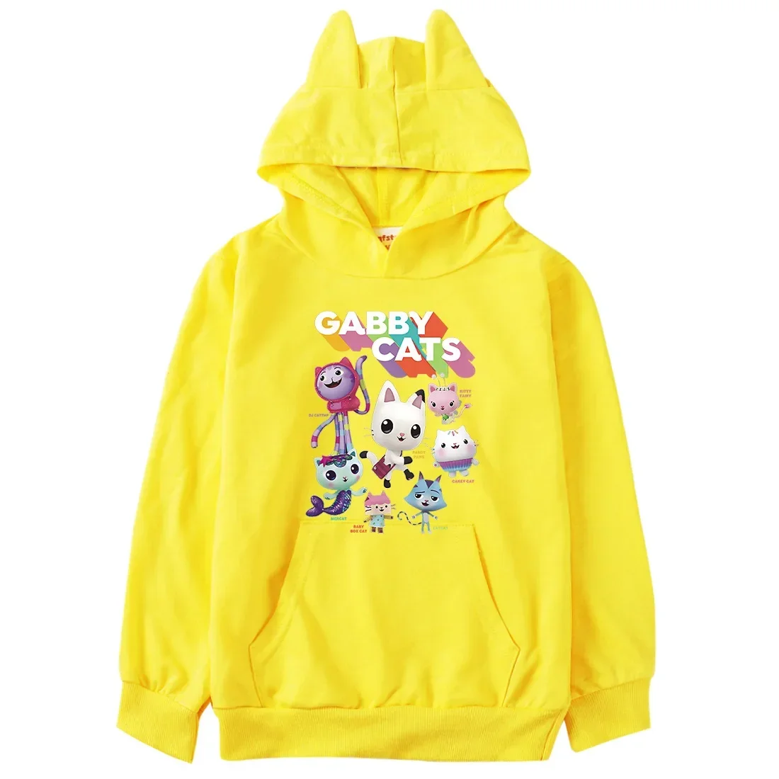 Худи детское с кошачьими ушками и карманами для девочек