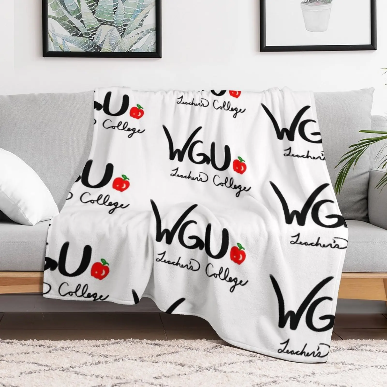 Одеяло для учителей колледжа WGU модные одеяла сна