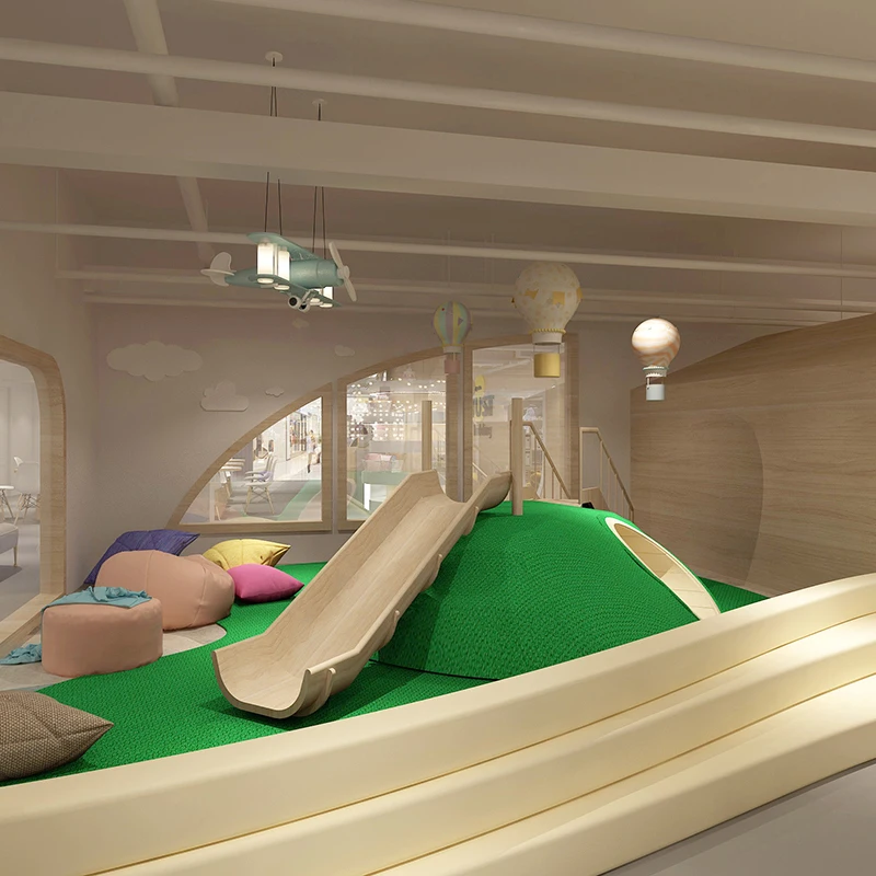 Детская пластиковая горка для слайда слайд мяч мягкая игровая площадка малышей