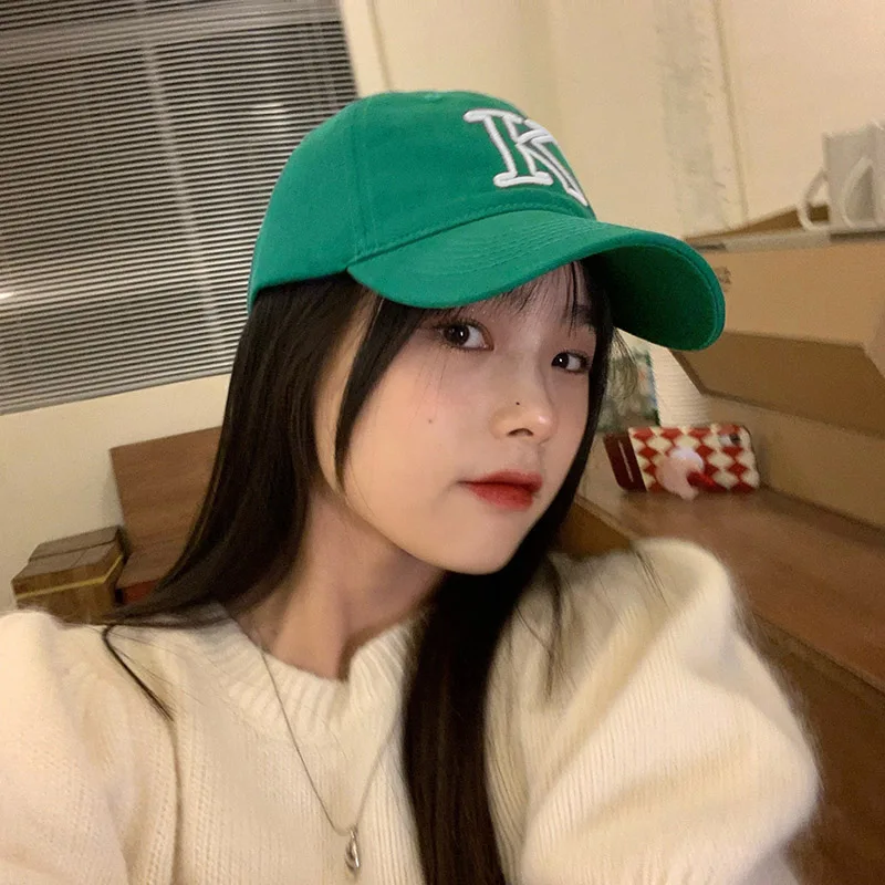 

2022 New K Letter Embroidery Baseball Cap for Woman Men Leisure Versatile Solid Sunshade Hat Girl Hip Hop Snapback Hat Casquette