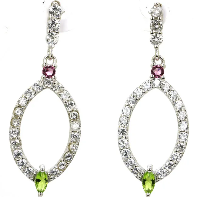 45x16 мм очаровательные 6 г топаз перидот турмалин цитрин аквамарин CZ повседневная