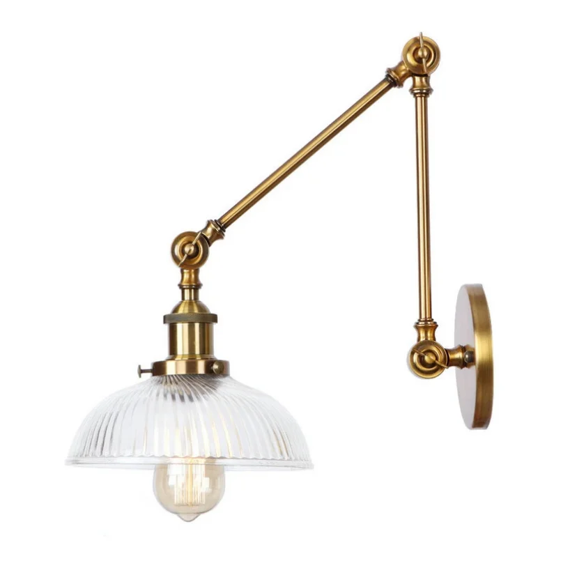 Стеклянный настенный светильник в античном стиле лампа для чтения ретро