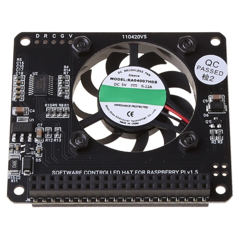 

X см портативная шапочка RGB охлаждающая шапочка с вентилятором для Raspberry Pi 4B/3B +/3B