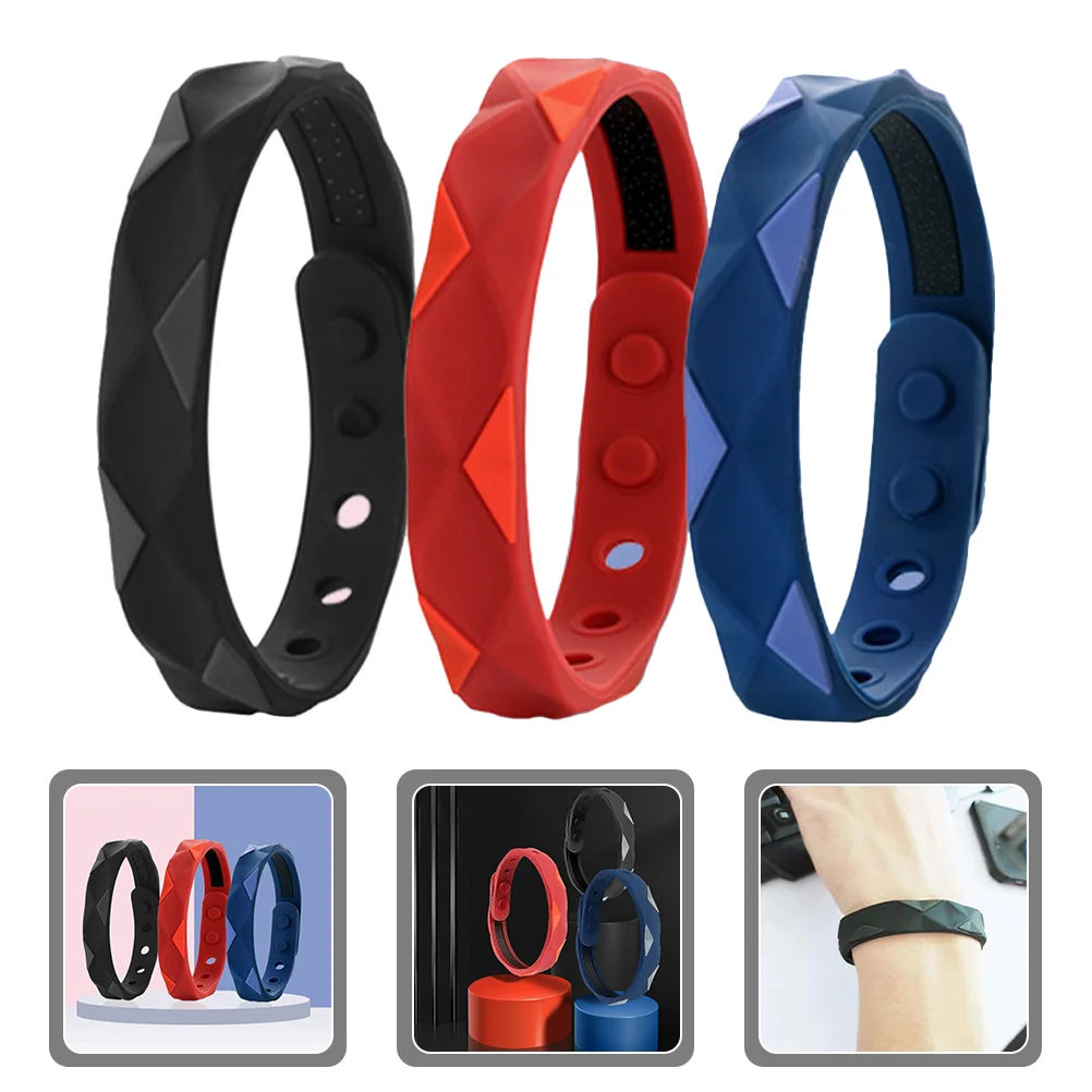 

3 Pcs Silicone Fitness Bracelets Hand Ring Exercise Men Women Energy Fitness Silica Gel Bracelet Lovers