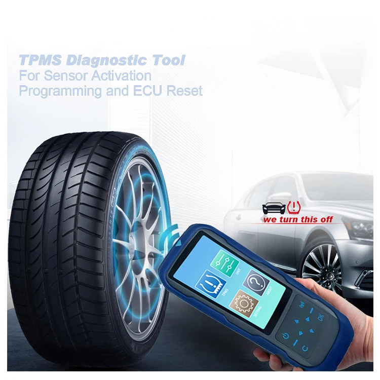 

Wireless TPMS Diagnostic Tool 315MHZ 433MHZ Auto Heavy Duty Truck Sensors Diagnostic Scanner Programming Tool Bcq TPMS Scanner