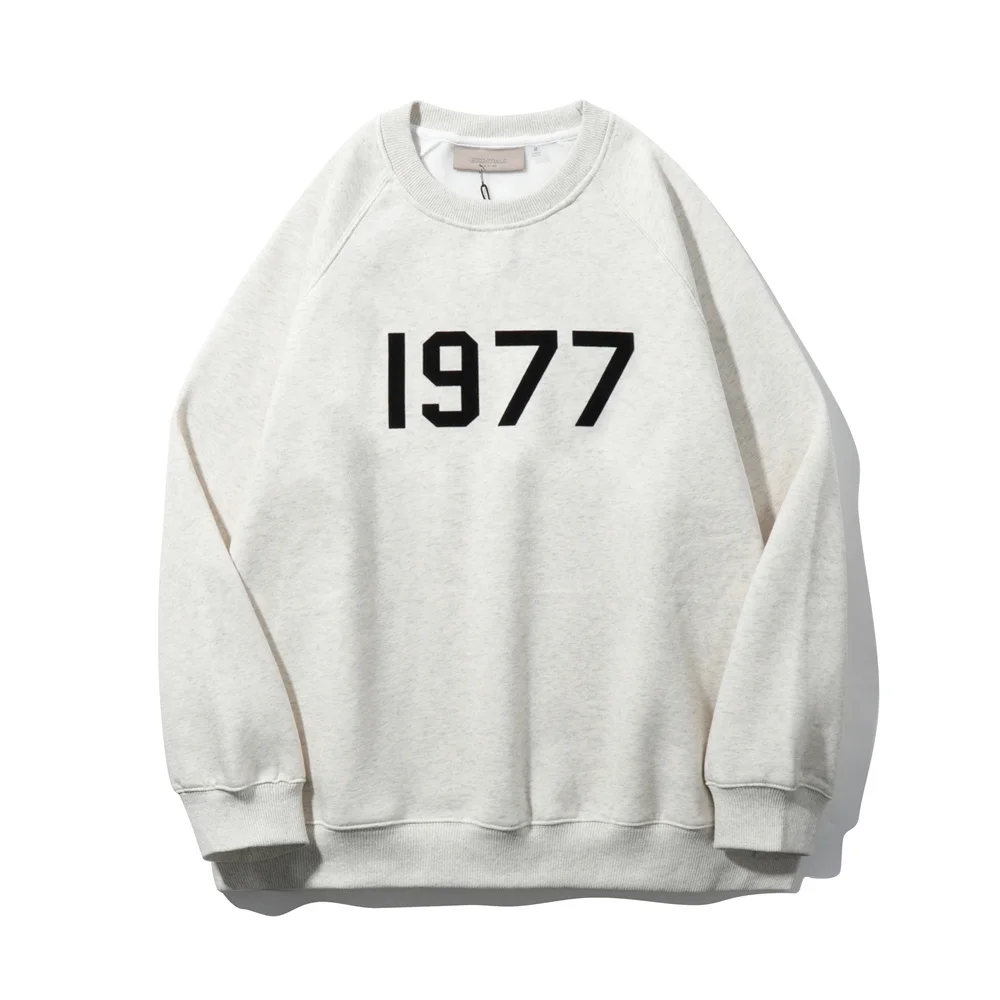 

ESSENTIALS Men's And Women's Unisex Letter Printed Long Sleeve Crew Neck Pullover Casual Sweatshirts