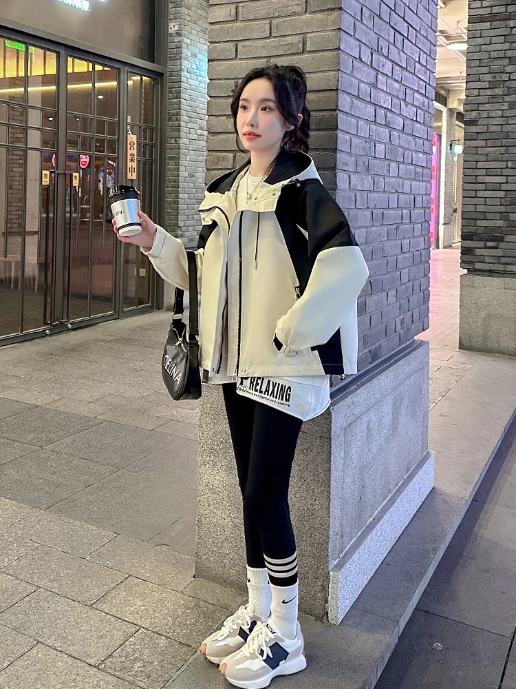 Свободная короткая женская куртка в Корейском стиле весна 2024 новая рабочая