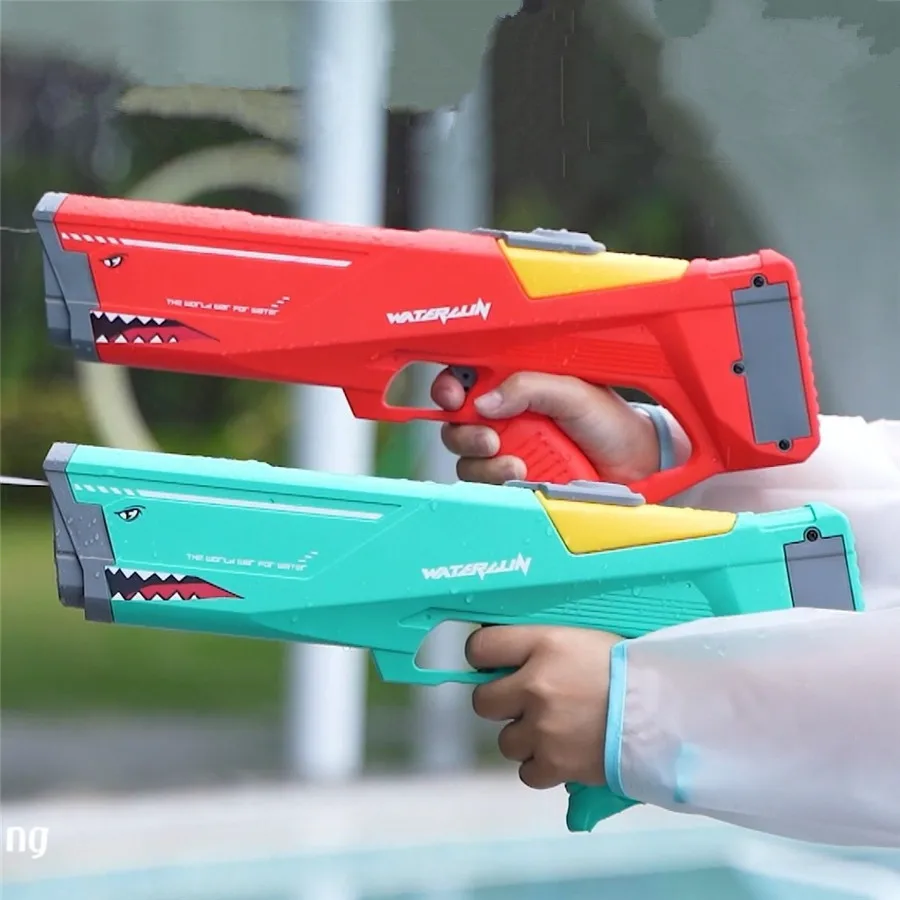 

Automatic Electric Water Gun Toy Bursts Summer Play Watergun Toys 500ML Shark High Pressure Beach Toy Kids Water Fight