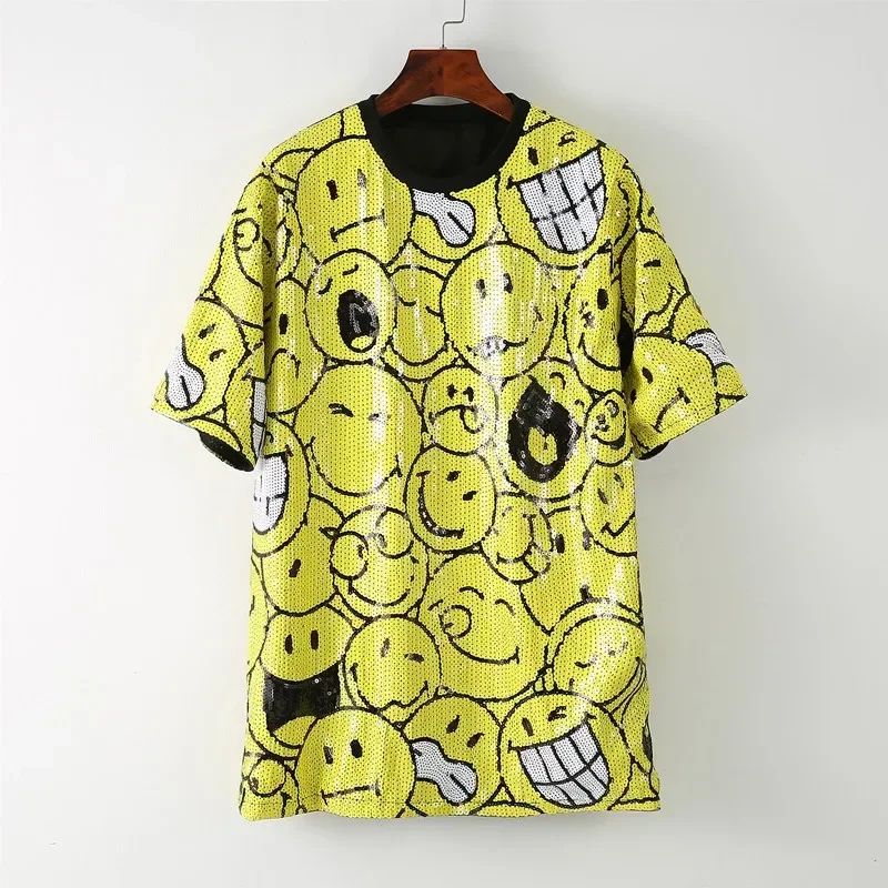 Женская свободная футболка в стиле хип-хоп