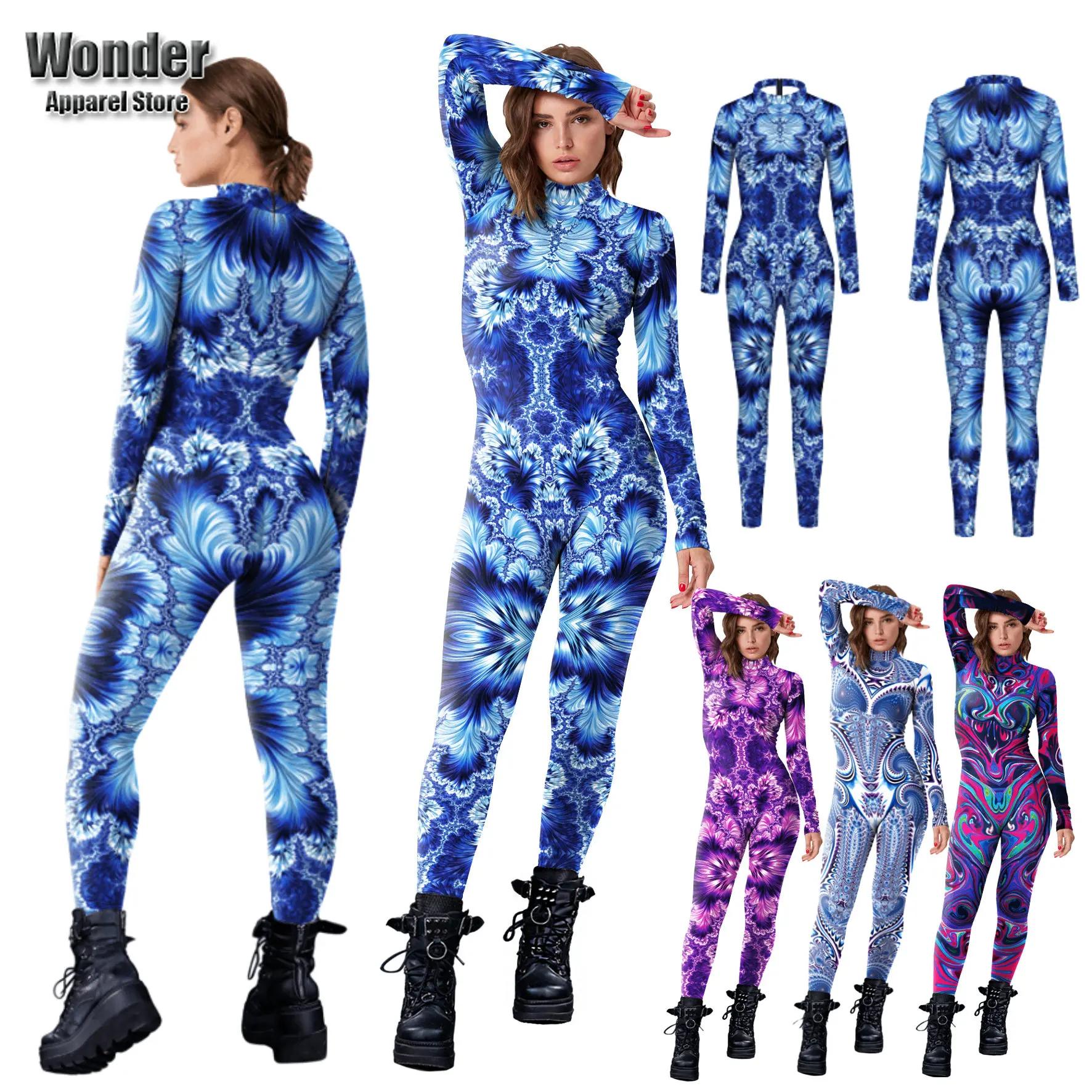 

Женский и мужской костюм для косплея на Хэллоуин с 3D-принтом