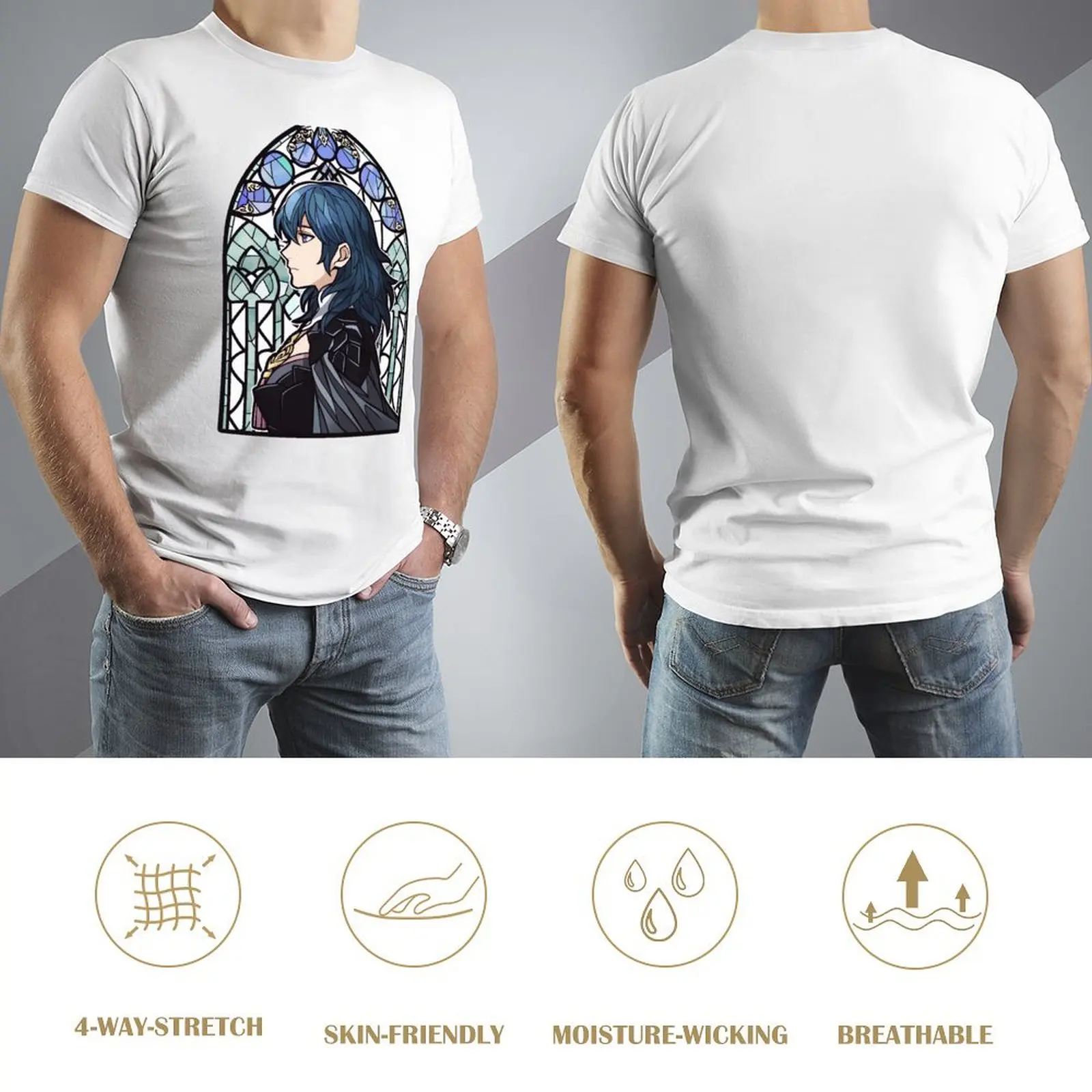 Витражная футболка Byleth (женская) Забавные футболки мужские с рисунком тяжелого