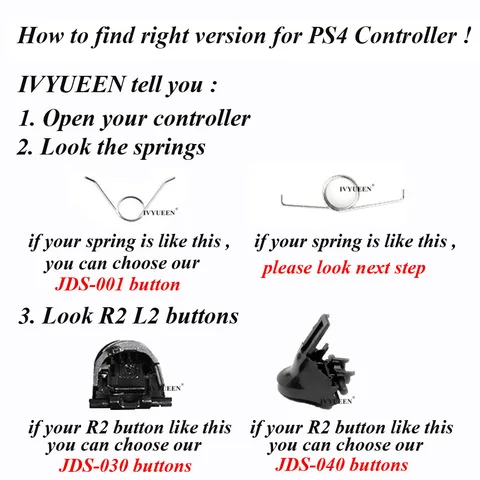 IVYUEEN Пружины кнопок для контроллера DualSense PS5
