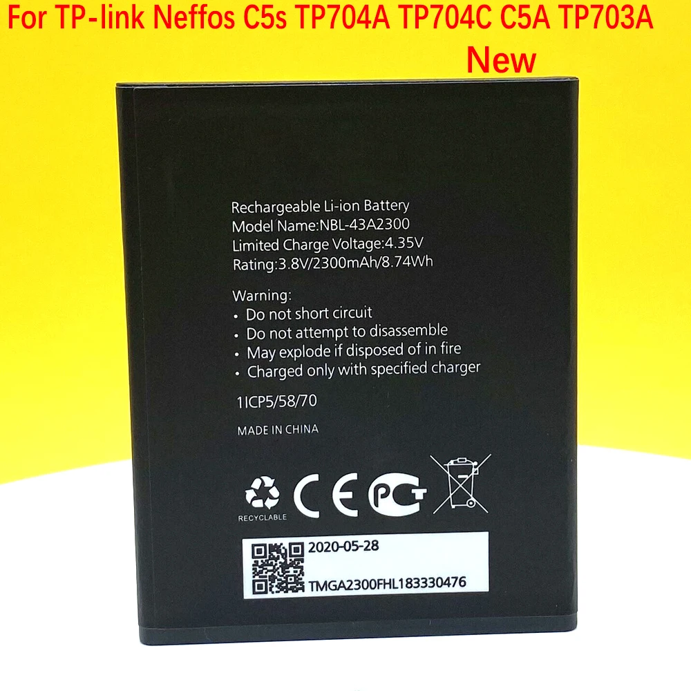 

NEW NBL-43A2300 Battery For TP-link Neffos C5s TP704A TP704C C5A TP703A Mobile Phone In Stock