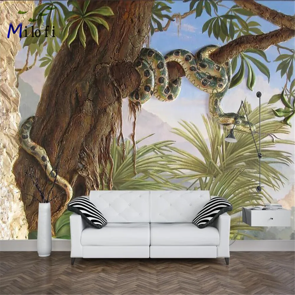 

Milofi custom large-scale 3D printing wallpaper murals imply a strong career of a gentleman home decoration background wall