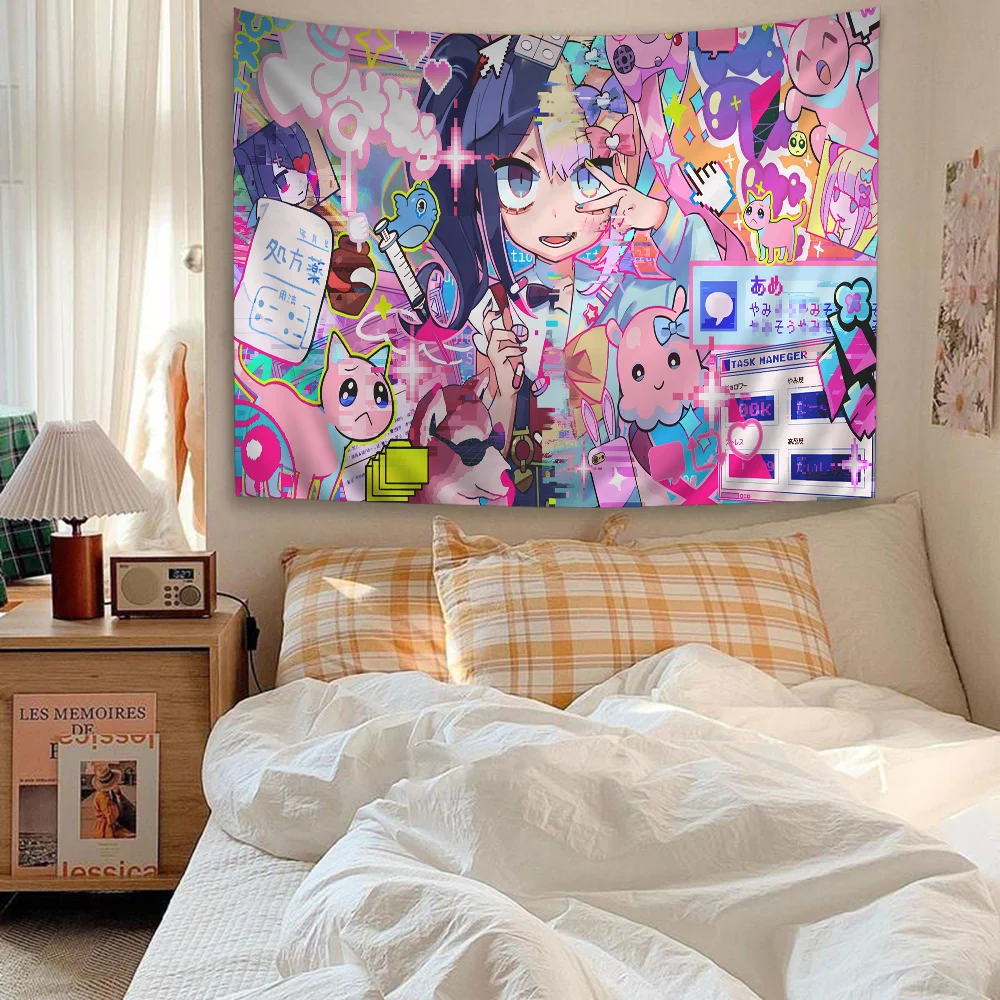 N-Needy Girl Cartoon Tapestry Art Science Fiction Room Home Decor