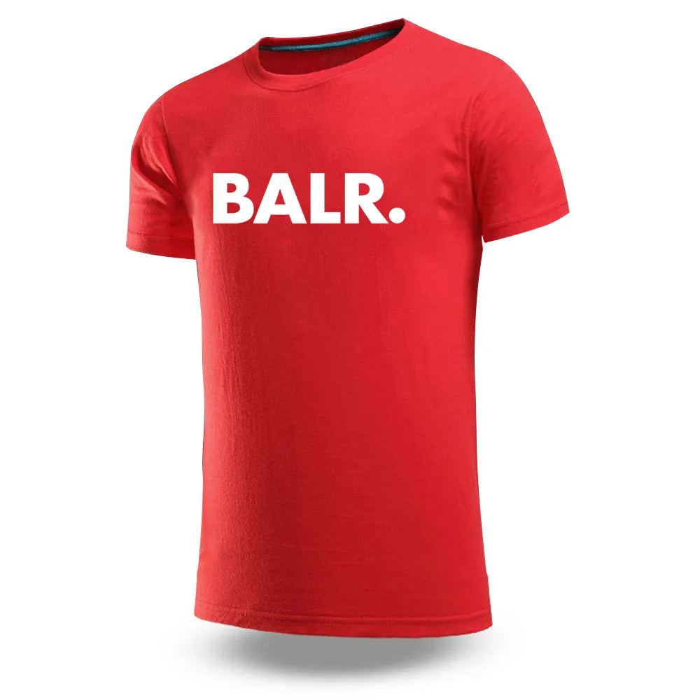 Футболка BALR мужская с принтом хлопковая модная спортивная дышащая популярная