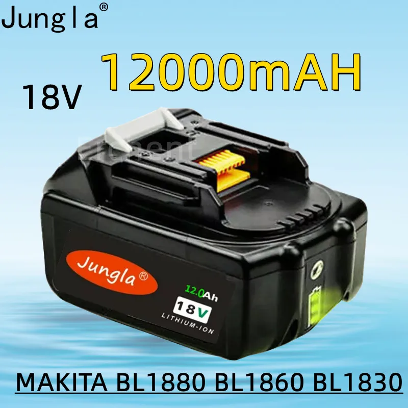 

Original 18V 12Ah 12000mAh Battery Li-ion Rechargeable Li-ion Battery Replacement Power Battery for Makita BL1880 BL1860 BL1830