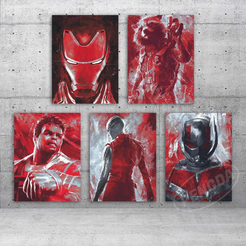 

Home Decor Iron Man HD Printed Marvel Paintings Picture Wall The Hulk Art Modular Movie Canvas Poster Modern Bedside Background