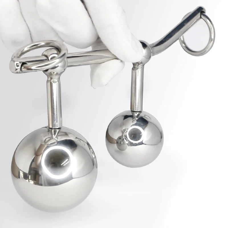 BDSM Asslock вагинальная Анальная двойная шаровая пробка стальной трос крючок