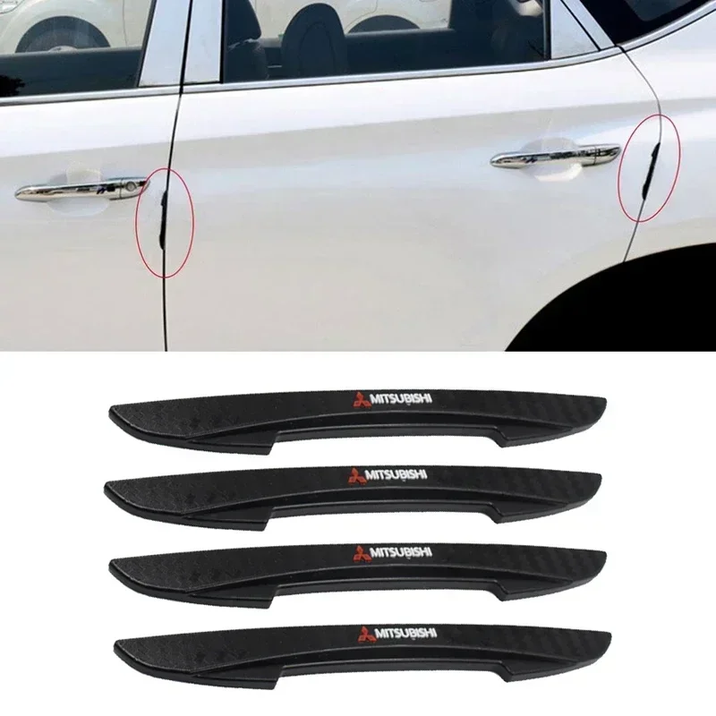 4 шт. наклейки на дверь автомобиля против царапин для Mitsubishi ASX Lancer Cordia Pajero Outlander