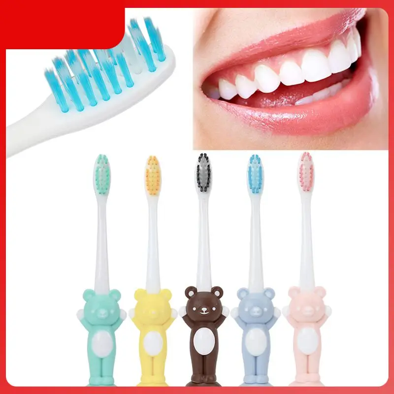 

Baby Soft-bristled Toothbrush for Children teeth Cartoon Character Bear Training Toothbrushes baby care tooth brush