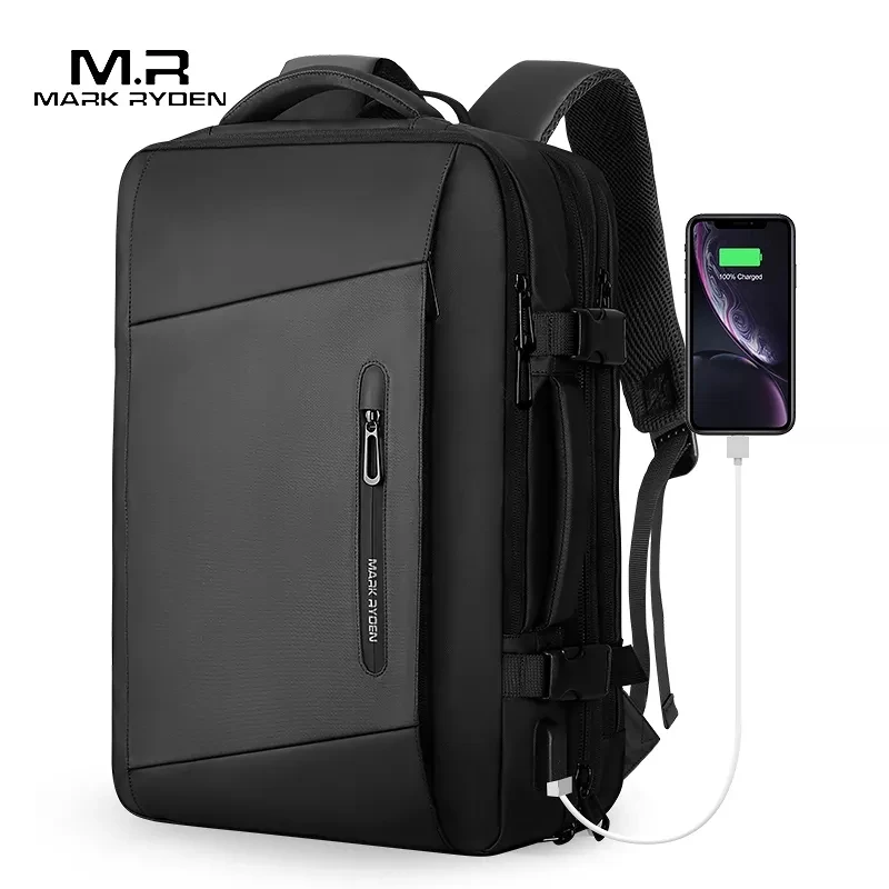 

Рюкзак мужской под ноутбук 17 дюймов с USB-портом для зарядки и защитой от кражи