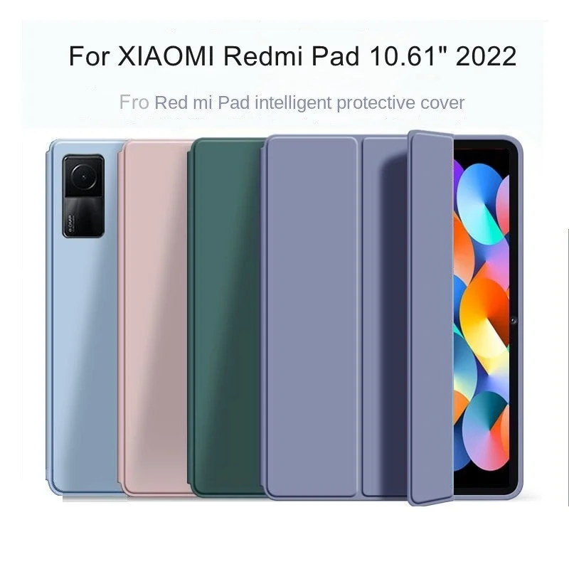 2022 New Magnetic Case For Redmi Pad 10.6 Case Silicone Filp Stand Cover For XIAOMI Redmi Pad 10.61 Inch Tablet Case+Film+Pen