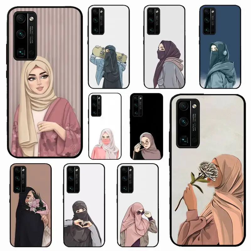

Мусульманский арабский хиджаб девушка чехол для телефона Huawei Honor 10 i 8X C 5A 20 9 10 30 lite pro Voew 10 20 V30