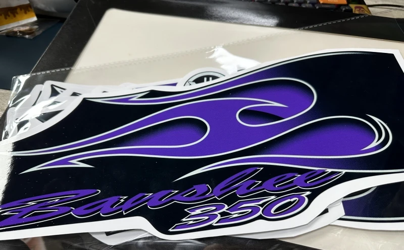 Синий полный набор наклеек для OEM 2006 Yamaha Banshee 350 Специальный выпуск Boyz