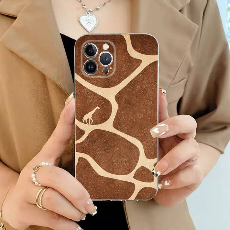 MaiYaCa Cute Cartoon Giraffe Phone Case For iPhone 11 12 13 14 Mini Pro Max XR X XS TPU Clear Case For 8 7 6 Plus SE 2020