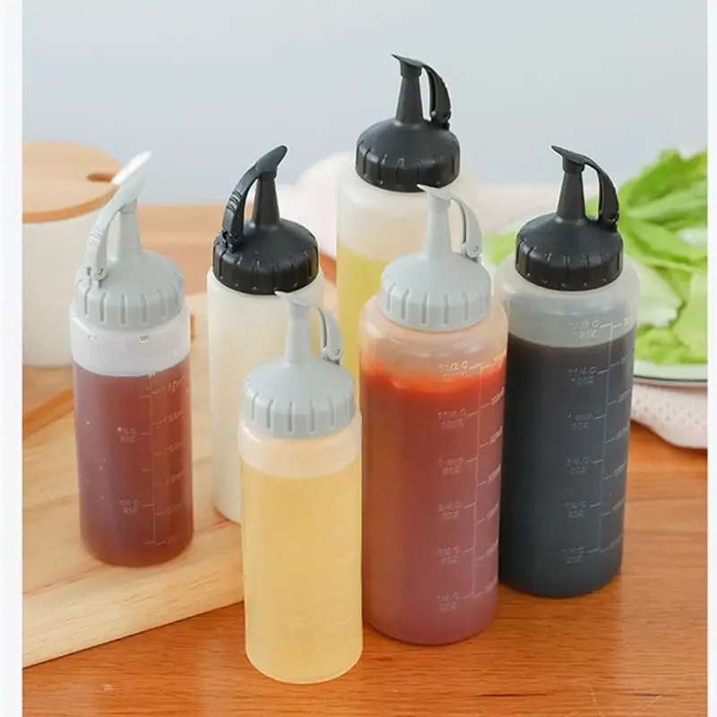 

Squeeze Oil Bottle Seasoning Bottle Sauce Bottle For Soy Salad Plastic Squeeze Oil Vinegar Jar Control Spice Multipurpose Herbs