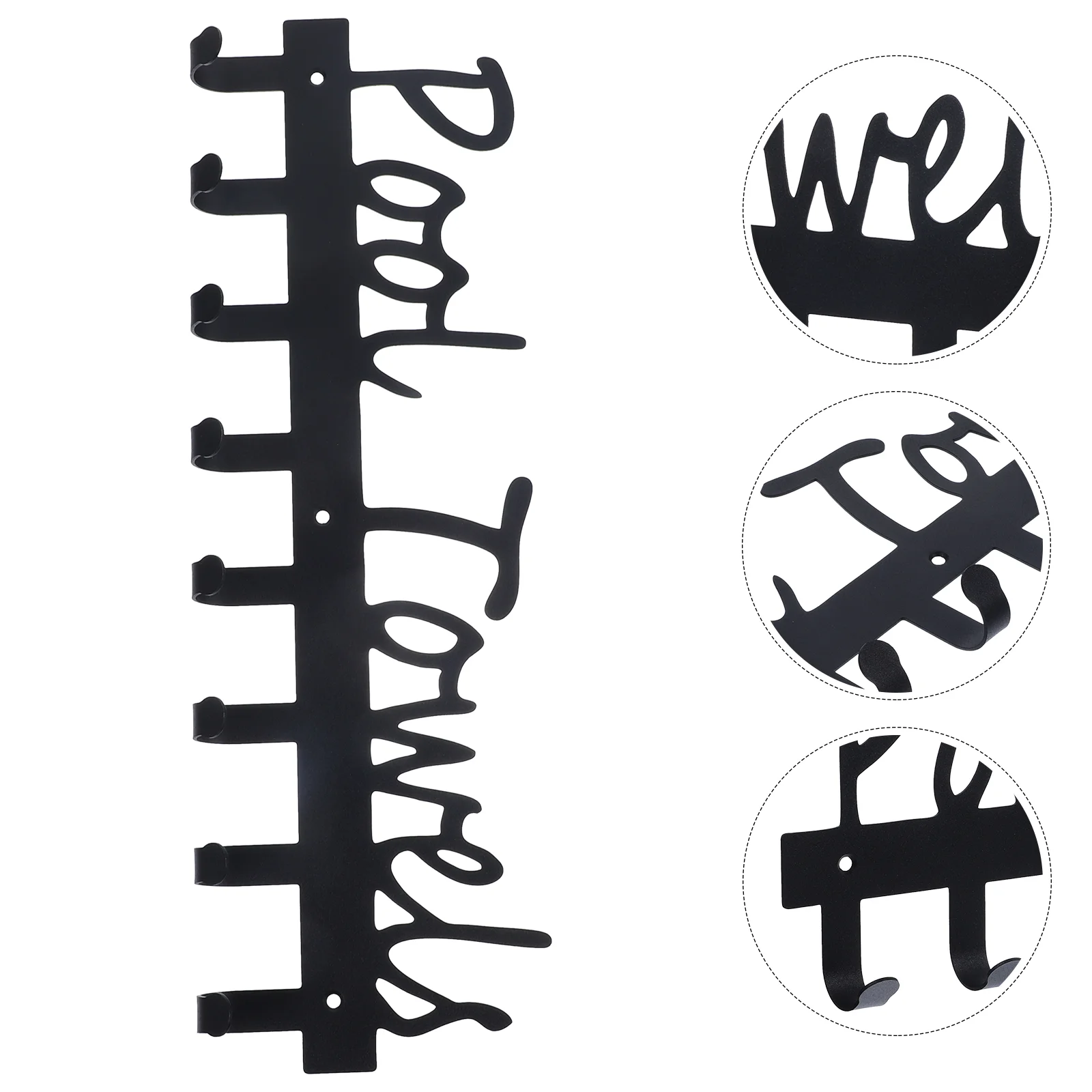 

Metal Sturdy Towel Rack Hat Hanging Hook Rack Robes Hanger Clothes Hook Rack Bathroom Furniture Bathroom Rack