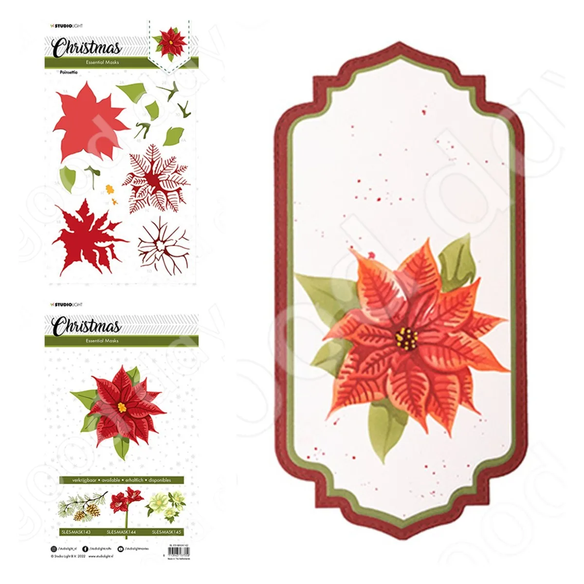 

New Arrival Poinsettia Cutting Dies Stencil Scrapbook Diary Decoration Stencil Embossing Template Diy Greeting Card Handmade