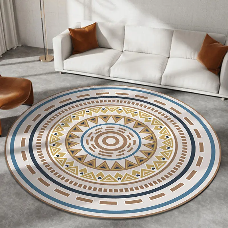 

Nordic Round Bohemian Carpet Living Room Carpet Bedroom Rugs Computer Chair Mat Room Floor Mat Acoustic Mat Hanging Chair Mat