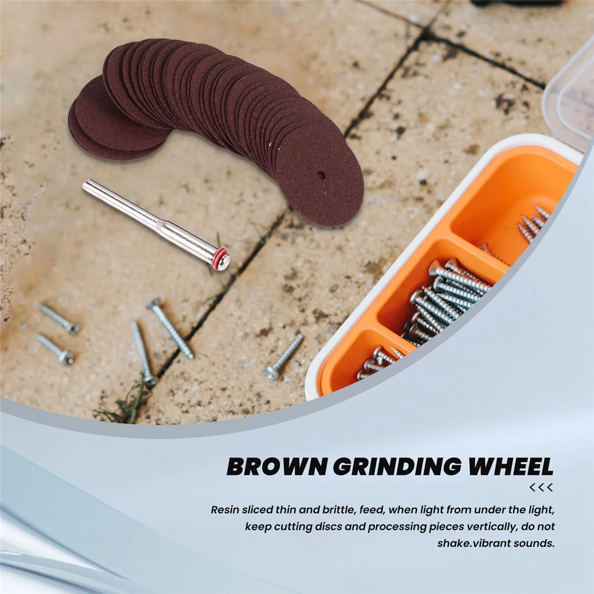 Набор отрезных дисков 36 шт. круглые Ø25X6 мм коричневые для Dremel KL 1