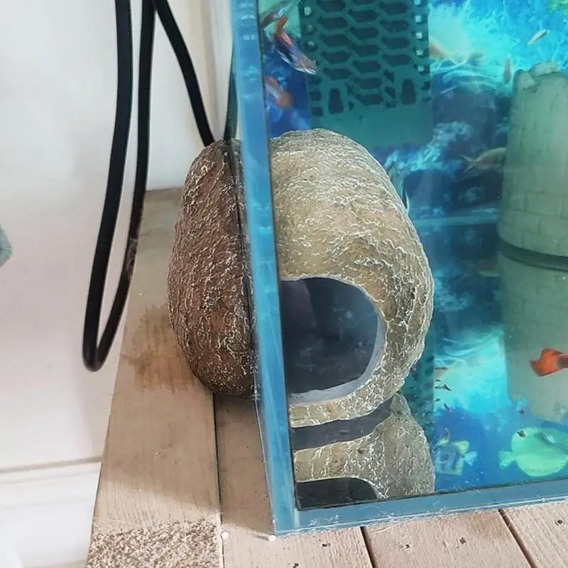 Декор для аквариума с рыбой пещера магнитное укрытие дом съемные креветки