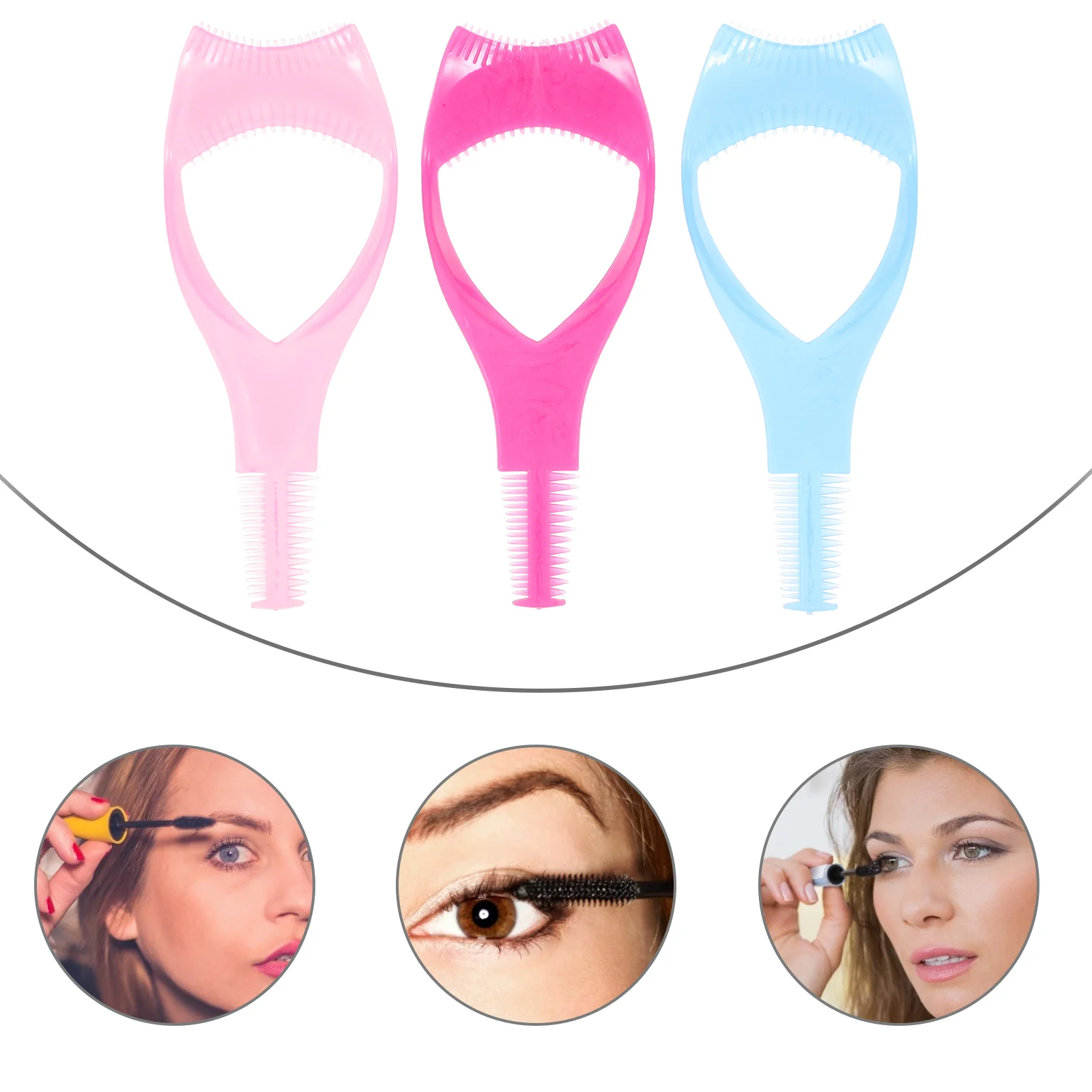 

Mascara Tool Applicator Eyelash Guide Makeup Lash Shield Guard Upper Lower Eyelashes Comb Eye Eyeliner Brush Tools Separator