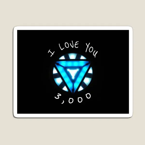 

Забавная Магнитная игрушка с дуговым реактором «Я тебя люблю», 3 000 магнитов, яркие наклейки для холодильника, милые домашние детские наклейки