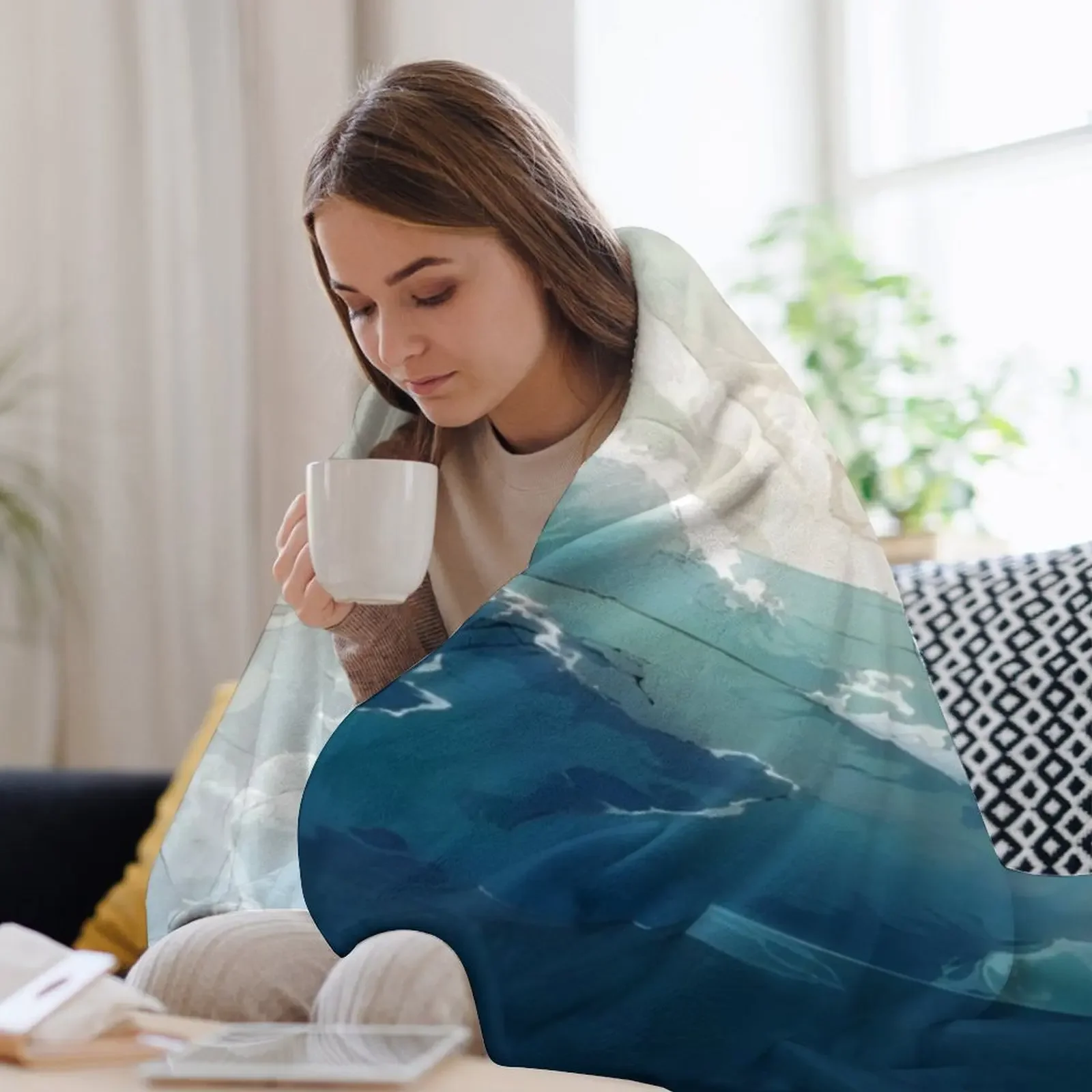 Spiritfarer - Чехол Изображение Плед Диван-кровать Одеяло аниме Симпатичные одеяла