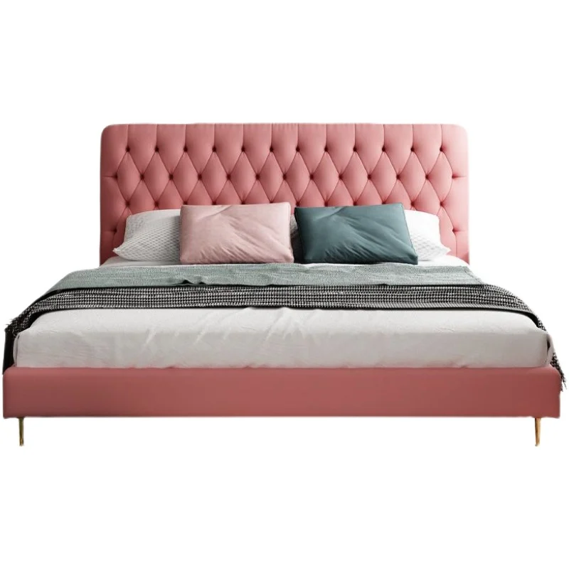 Дизайнерская европейская двуспальная кровать Princess Storage Квартира в американском