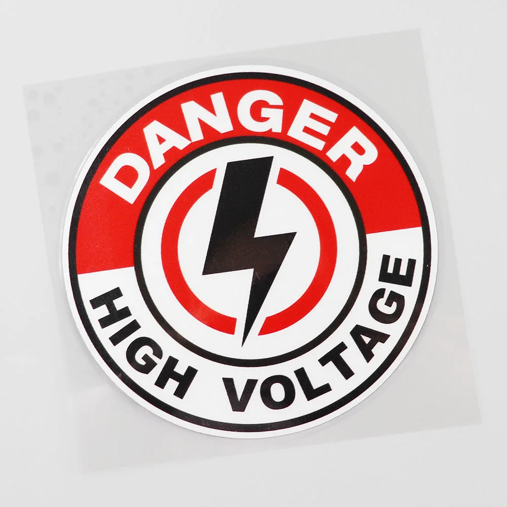 

Waterproof Danger High Voltage PVC Decal Car Sticker 11.2CM×11.2CM