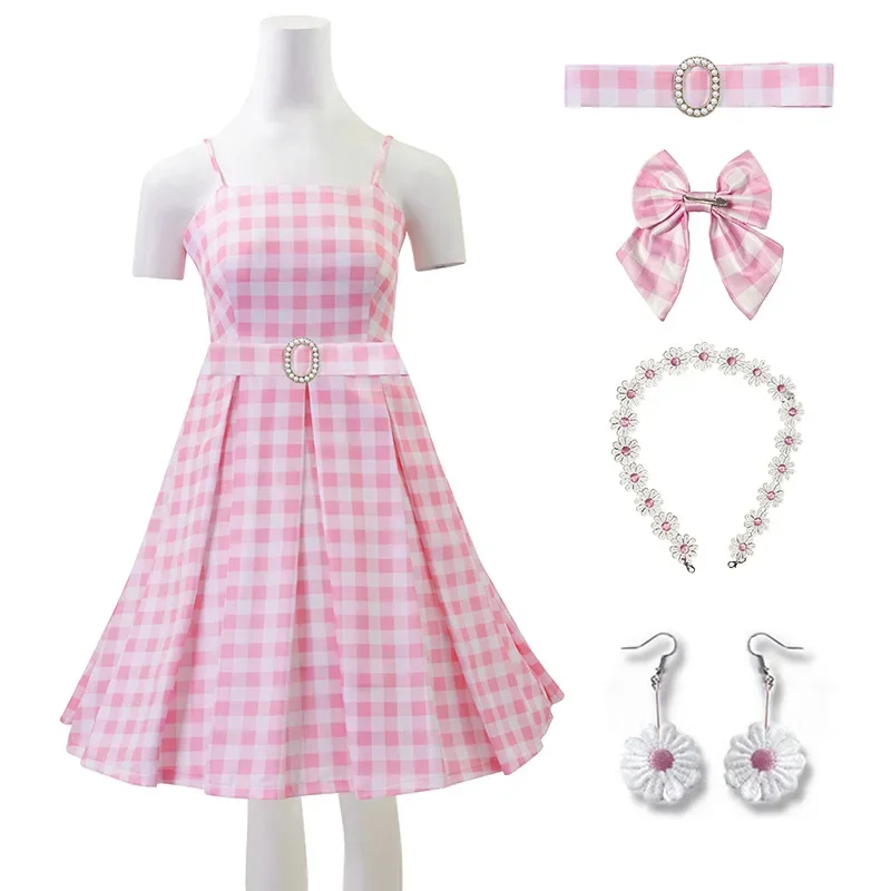 Костюм для косплея Барби из фильма взрослых Платье Марго Робби Кен Райан Гослинг