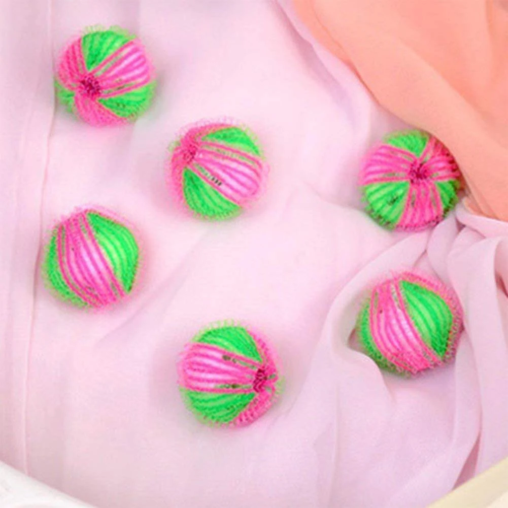 

6Pcs Magic Laundry Balls Hair Pulling Decontamination Laundry Washing Balls House Clothes Cleaning Washing Hair Removal Ball