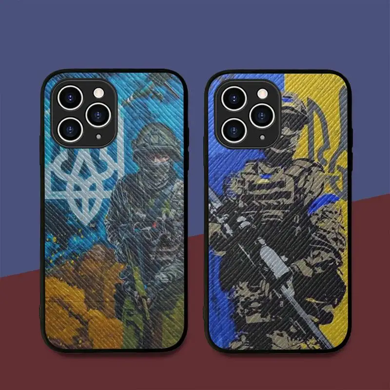 

Ukraine Flag Phone Case Hard Leather Case for iPhone 11 12 13 Mini Pro Max 8 7 Plus SE 2020 X XR XS Coque