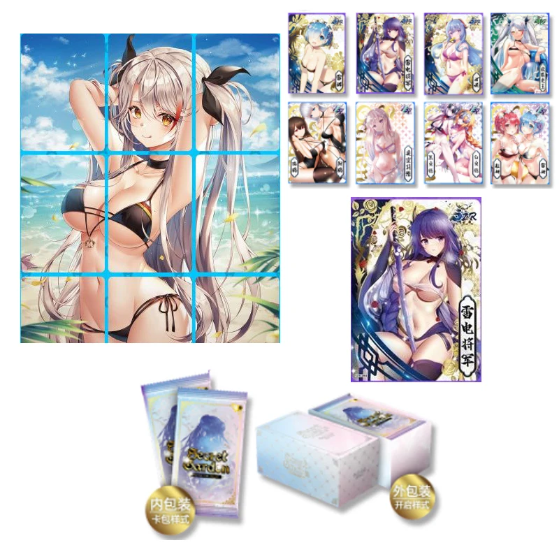 

Новейшая история богини Тайный сад весна Рем Keqing Аниме Фигурка купальник девушка коллекция карточка детская настольная игра игрушка подар...