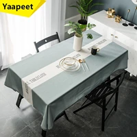 nordic rectangular tablecloth waterproof thickened birthday tablecloth cafe restaurant table cloth waterproof and antifouling