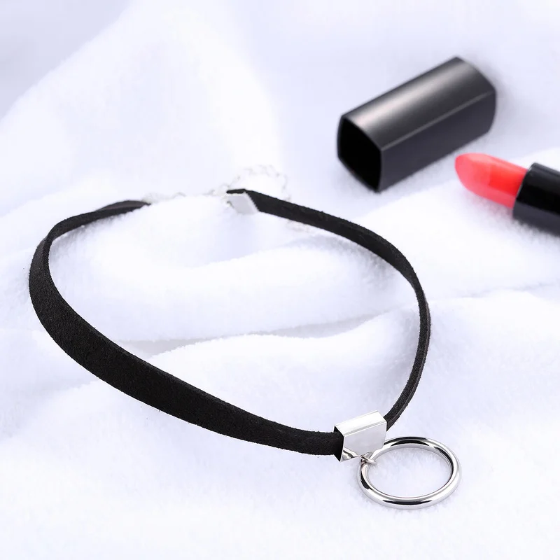 Ожерелье-чокер в готическом стиле женское золотистое/серебристое круглое