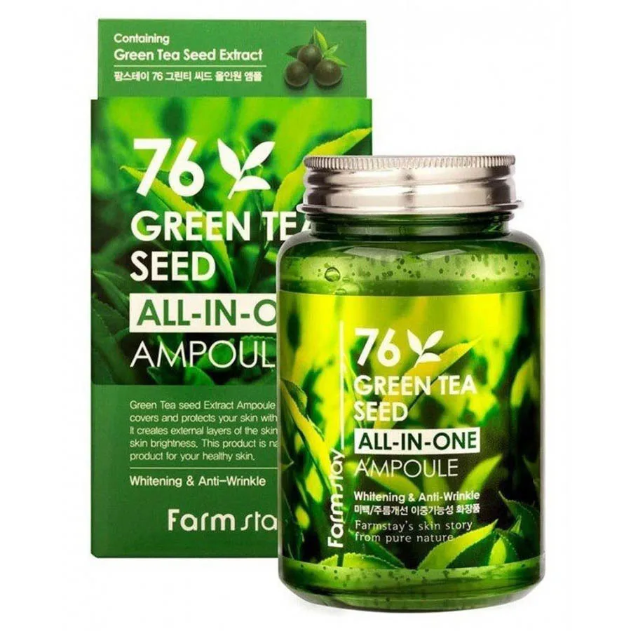 Сыворотка с экстрактом семян зеленого чая FarmStay 76 Green Tea All-In-One Ampoule 250 мл |