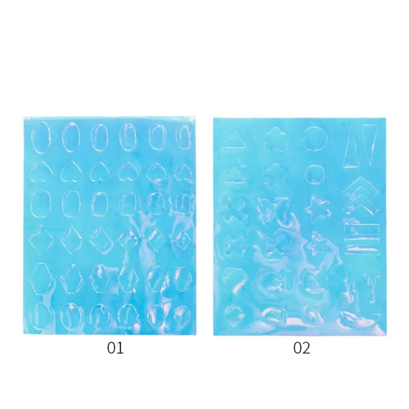 

Aurora Film Broken Glass Nail Foil Transfer Paper Nail Art Sticker Decal Design K3NE